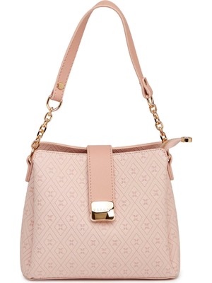 Tergan Pudra Print Kadın Omuz Çantası - S26Y1PR09178-S7R