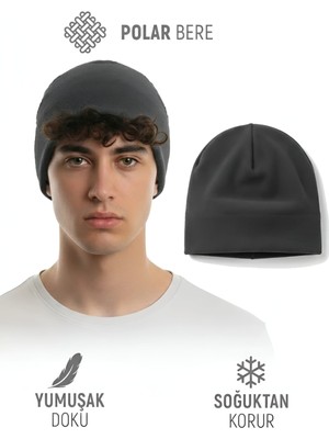 Qulothes Extra Kalın Termal Polar Soğuk Geçirmez Bere  Unisex Pamuklu Kışlık Şapka
