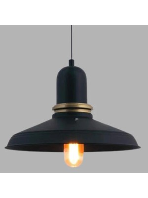 Ronisu Aydınlatma Banfora Vintage Tarz Metal Siyah Tavan Tekli Avize Ra-Avz- 5481-30-91