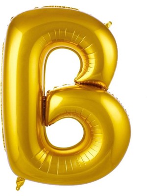 Best Parti Büyük Boy Gold Renk 100 cm B Harfi Folyo Balon