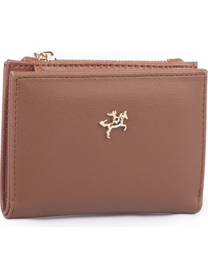 Nas Bag Kadın Ince Küçük Boy Kartlık Kağıt ve Bozuk Para Fonksiyonlu Taba Dona