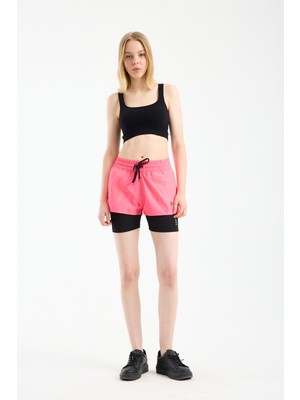Win Moda Yeni Sezon Kadın Taytlı Sporcu Şortu Çift Katmanlı Koşu Pilates ve Yoga Için  Ideal Xs/2xl Beden Aralığı