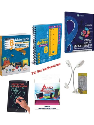 Çanta Yayınları 8 Sınıf 2024-2025 Müfredat Matematik Ayrıntılı Konulu Defter+Etkinlikli Soru+Zaman Ayarlı Soru Set