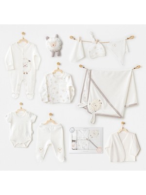 NW NessiWorld AC25561 Newborn Set Tinny Ships 10'lu Hastane Çıkışı Ekru