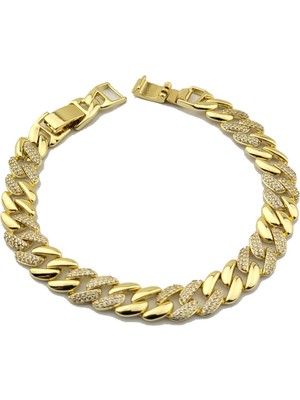 Pigado Premium Seri Altın Kaplama Kararmaz Çelik Bileklik