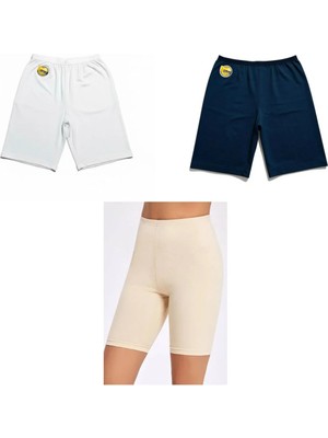 Yüksel Bel Modal Kısa Tayt/3 Adet