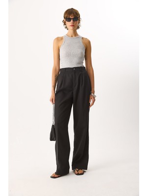 Vena Kadın Chloe Wide Leg Palazzo Pantolon %100 Lyocell (Tencel™) - Siyah