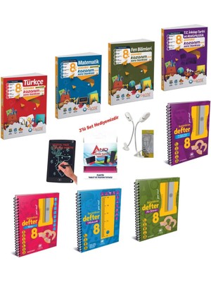 Çanta Yayınları 8 Sınıf 2024-2025 Müfredat Tüm Dersler Defter + Etkinlikli Konu Anlatımı + Yeni Nesil Soru Full Set