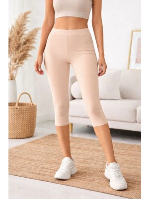 3'lü Paket Modal Kapri Tayt-Içe Giyilen Ince Lastikli-Rahat Kullanım