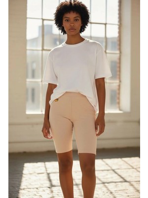 Yüksel Bel Modal Kısa Tayt/3 Adet