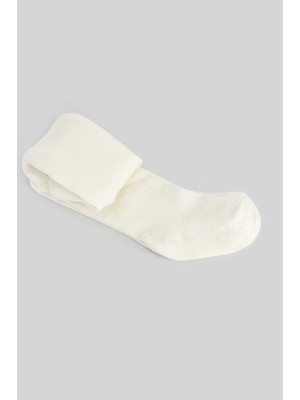 NW NessiWorld Tekli Düz Külotlu Çorap 50104 Ekru