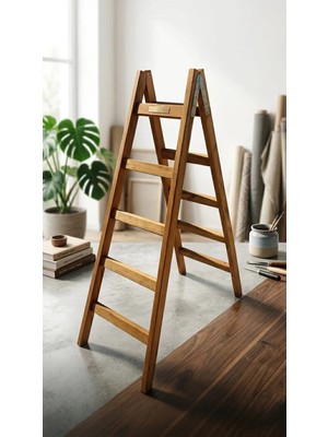 5 Basamaklı Ahşap Merdiven