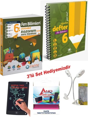 Çanta Yayınları 6 Sınıf 2024-2025 Müfredat Fen Bilimleri Ayrıntılı Defter +  Etkinlikli Yeni Nesil Soru Set
