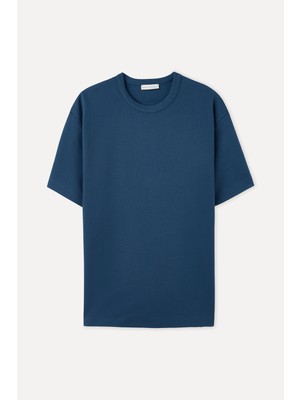 Comfort Fıt Bisiklet Yaka T-Shırt