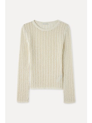 Jakarlı Bisiklet Yaka Örme Kazak