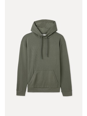 Comfort Fıt Kapüşonlu Sweatshırt