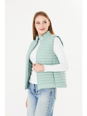Pique TAMY KADIN YELEK Şişme Fermuar Kapamalı Yelek
