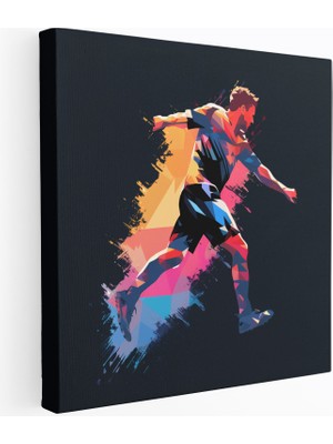 Popcas Minimalist Lionel Messi Kanvas Tablo Duvar Dekorasyonu