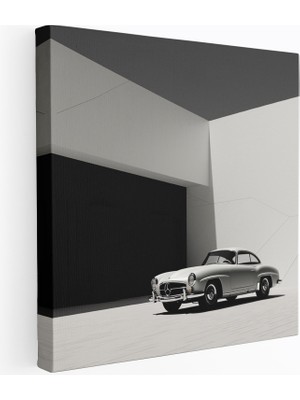 Popcas Minimalist Dijital Sanat Mercedes Kanvas Tablo Duvar Sanatı
