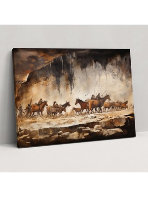 Popcas Ormanlık Alanlar Mezolitik Kanvas Tablo Duvar Sanatı