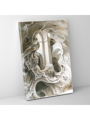 Popcas Maniyerizm Kıvrımlı Formlar Kanvas Tablo Ev Dekorasyonu