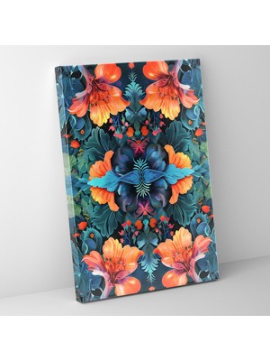 Popcas Mannerizm Çiçek Desenli Dekoratif Tablo
