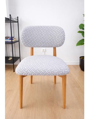 Upmall Bohem Sandalye Kılıfı Yeni Model Sandalye Örtüsü Jakarlı Tuğla Desen 1 Adet