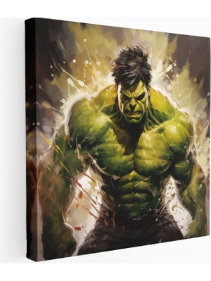 Popcas Marvel Kanvas Tablo Hulk Temalı Duvar Dekorasyonu
