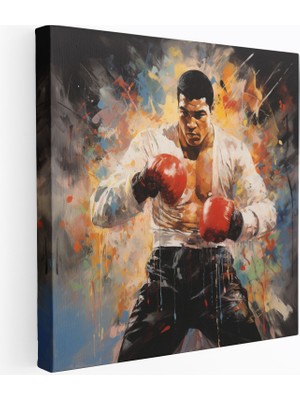 Popcas Muhammad Ali Kanvas Tablo Ev Dekorasyonu Duvar Sanatı