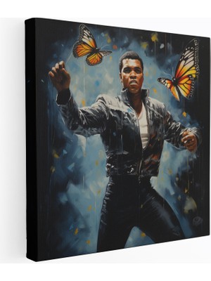 Popcas Arı Ev Dekorasyonu Muhammad Ali Kanvas Tablo