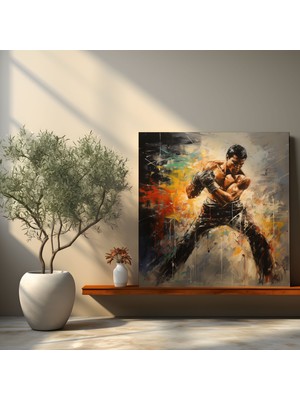 Popcas Renkli Doğa Manzarası Kanvas Tablo Oturma Odası Dekorasyonu Için Şık Bir Tercih