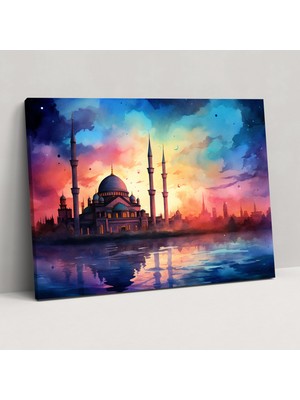 Popcas Huzurlu Atmosfer Gün Batımı Cam Tablo