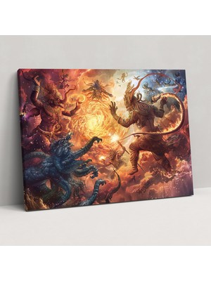 Popcas Hint Mitolojisi Kanvas Tablo - Mitolojik Temalı Duvar Dekorasyonu
