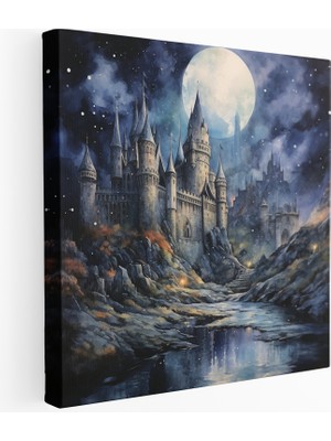 Popcas Aydınlık Kale Suluboya Tablo