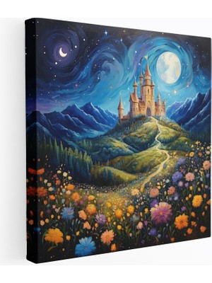 Popcas Masal Kanvas Tablo Bebek Odası Duvar Sanatı