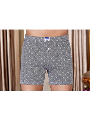 Berrak 1053 Desenli Boxer 4'lü-Asorti(Karışık)-L
