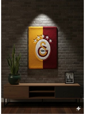 El Yapımı Galatasaray Özel Tufting Duvar Panosu