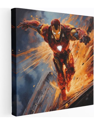 Popcas Marvel Iron Man Kanvas Tablo Duvar Dekorasyonu