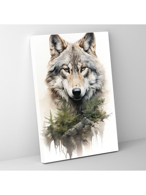 Popcas Majesty Temalı Kanvas Tablo Gerçekçi Vahşi Yaşam