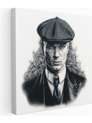 Popcas Peaky Blinders Kanvas Tablo Detaylara Önem Veren Duvar Dekorasyonu