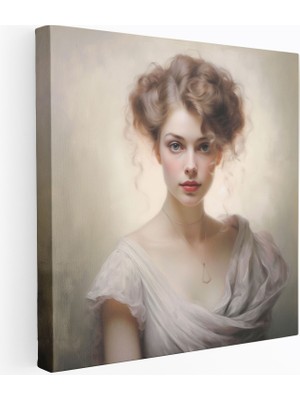 Popcas Zarif Pastel Portreler Dekoratif Tablo / Duvar Sanatı / Kanvas Duvar Tablosu