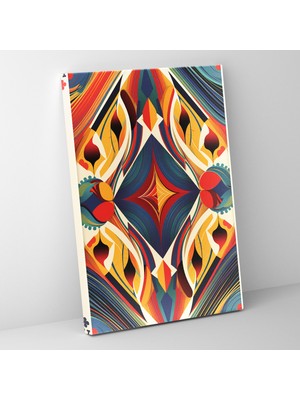 Popcas Geometrik Oyun Kartları Kanvas Tablo Duvar Dekorasyonu