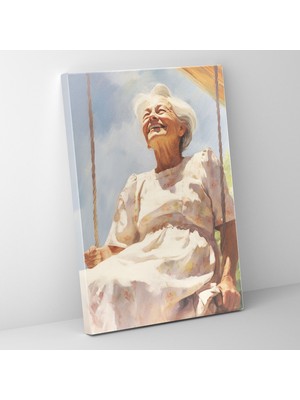 Popcas Yaşlı Insanlar Kanvas Tablo Dekorasyonu