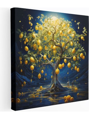 Popcas Limon Ağacı Rüya Gibi Tablo Dekorasyonu
