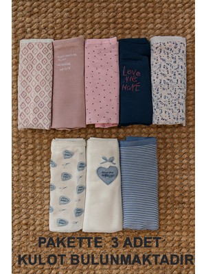 Berrak Yüksek Bel Bato Kadın Külot 3'lü Paket