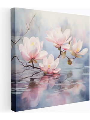 Popcas Huzurlu Manolya Kanvas Tablo Dekoratif Tablo / Duvar Sanatı