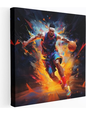 Popcas Nba Temalı Kanvas Tablo Duvar Dekorasyonu