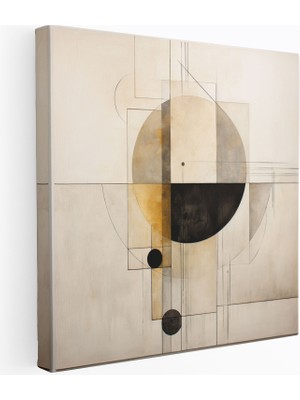 Popcas Doğal Geometrik Kanvas Tablo Güncel Duvar Sanatı