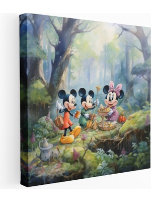 Popcas Sevimli Mickey Mouse Kanvas Tablo