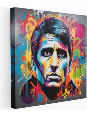 Popcas Grafiti Sanatı Duvar Dekorasyonu - Scarface Temalı Dekoratif Tablo
